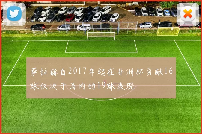 萨拉赫自2017年起在非洲杯贡献16球仅次于马内的19球表现